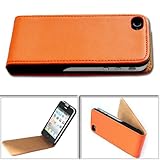 High Quality Flip Leather Case Cover for Apple iPhone 4 4G AT&T and Verizon ....