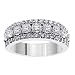 2.00 CT TW Prong Set Round Diamond Anniversary Wedding Ring in 14k White Gold