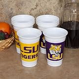 LSU Tigers 8-Pack 20oz. Name & Logo Plastic Cups