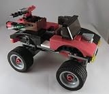 LEGO Harley Quinn HAMMER TRUCK modified tires- (no box, decal or instructions-will send online link)