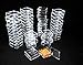 2 By 2 Inch Square Clear Acrylic Bead/Gem Storage Boxes 50 QTY