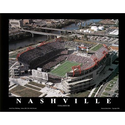 Nashville - Tennessee Titans Art Poster Print, 10x8