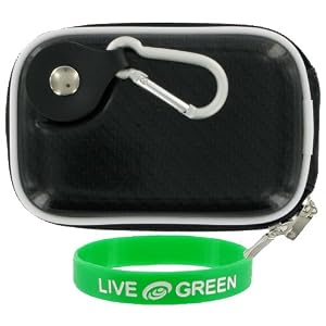 EVA Hard Shell (Candy Black) Carrying Case for Olympus X-560WP Digital Camera Blue by 