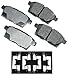 Akebono ACT1259 Proact Ultra Premium Ceramic Disc Brake Pad kit, GREY