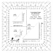 Military Style MGRS/UTM Coordinate Grid Reader & Protractor