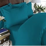 Elegant Comfort 1500 Thread Count Egyptian Quality 4-Piece Bed Sheet Sets with Deep Pockets, California King, Turqouise