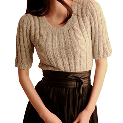 【 UN ANANAS 】 半袖 トゥインクル ニット シンプル レディース 韓国 スタイル 全２色 春