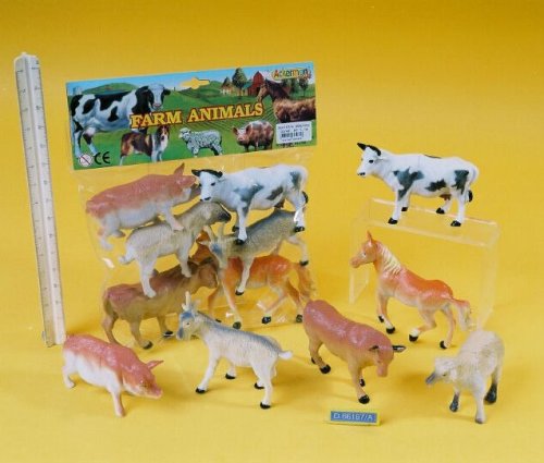 Childrens Toyshop  Toys : Farm Animals Play Pack (D66187A)