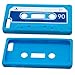 Cbus Wireless Sky Blue/Blue Silicone Cassette Tape Case / Skin / Cover for Apple iPhone SE / 5 5G 5S