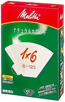 Melitta フィルターペーパー アロマジック ナチュラルホワイト 1&times;6G