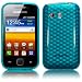 SAMSUNG GALAXY Y S5360 TPU SILIKON H&Atilde;�LLE CASE COVER IN BLAU, QUBITS RETAIL VERPACKUNG
