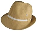 Fedora Crusher Hat Summer Style Hip Hop Rock Cotton Bucket (straw)