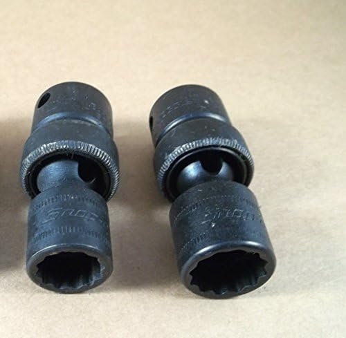 New Snap-on 2PC Mixed Metric Impact Swivel Socket Set 3/8" Dr 12Pt FREE SHIPPING