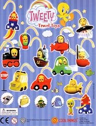 Tweety Bird Travel Toys Charms Capsule Toys Set of 11