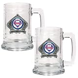 Philadelphia Phillies 2008 World Series Champions 2 Piece 15 oz. Glass Tankard Set