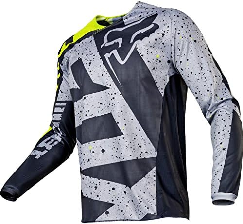 2017 FOX 180 Nirv MX Motocross Men Long Sleeves Jersey - Grey / Yellow