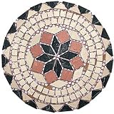 Alfagres Tumbled Marble Floor Medallions V Selva Boticcino Rojo Ceramic Tile  Stone