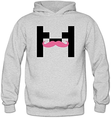HeZone Women Markiplier Logo Sweatshirt Hoodies Ash L