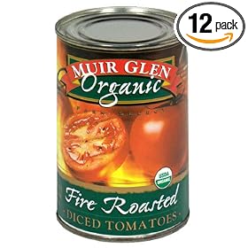 Muir Glen Organic Diced Tomatoes, Fire Roasted, 14.5-Ounce Cans (Pack of 12)