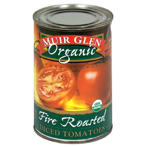 Muir Glen Organic Diced Tomatoes, Fire Roasted, 14.5-Ounce Cans (Pack of 12)