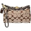 Coach Capacity Wristlet Clutch Bag Purse 41182 Mahogany Brown