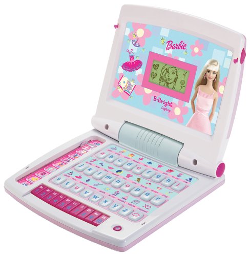 Barbie Mein erster Computer Lerncomputer für Mädchen, 10 Spiele, ab 3 Jahre, Laptop, pink
