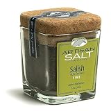 Alderwood Fine Grain Smoked Gourmet Sea Salt in Glass Jar with Cork - 6.5 oz