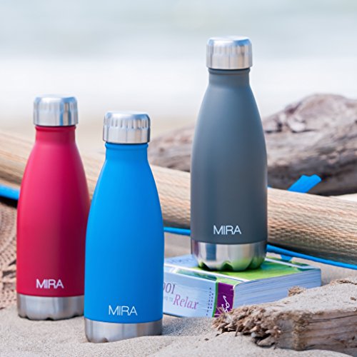 12 Oz (350 ml) Vacuum Insulated Water Bottle | Double Walled Stainless Steel Cola Shape Travel Water Bottle - BPA Free, Keeps Your Drink Hot & Cold