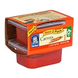 Gerber 1st Foods Organics Carrots, 8-Count, 2-Pack, 2.5-Ounce Unit (Pack of 2)