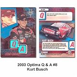Press Pass Optima Q & A '03 Kurt Busch Card