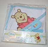 Disney Winnie the Pooh Hooded Bath Towel & Brush & Comb Set - Blue