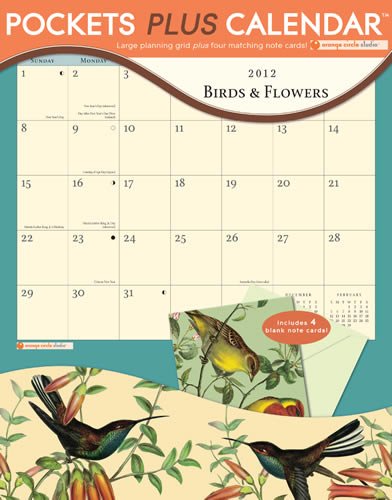 Birds & Flowers Pocket Calendar #16010