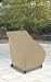 Outdoor Living : PATIO CHAIR COVER TAN -HIBACK