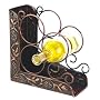 Old Dutch International 9� Inch x 4� Inch x 10� Inch Antique Embossed 3 Bottle Wine Rack Bookend