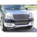 04 05 Ford F150 2pc Combo Upper+Bumper Billet Grille Grill by Unknown