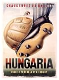 Hungaria Soccer Shoes Giclee Poster Print, 32x44