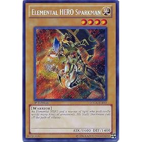  YuGiOh Legendary Collection 2 Single Card Elemental HERO Sparkman (Alternate Art) LCGX-EN007 Secret Rare