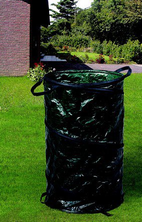 BREMA 140426 PE-Gartenabfallsack grün mit Tragegriff, 160ltr