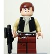 LEGO Star Wars LOOSE Mini Figure Han Solo with Blaster A New Hope