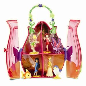 Click to buy Playmates Toys Disney Fairies Tiny Tink & Friends Flower Purse Collect & Play Case from Amazon!