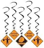 Construction Whirls Party Accessory (1 count) (5/Pkg)