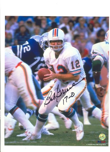 Bob Griese Autographed Miami Dolphins 8x10 Photo Inscribed 