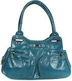 KCMODE Ladies Blue Fashion Office Shoulder Handbag