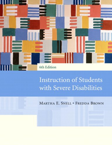 Books: Instruction of Students with Severe Disabilities  6th Edition 