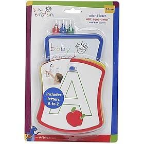 Click here to buy Baby Einstein Color and Learn ABC Aqua-Clings with Bath Crayons by BaEinstein.