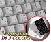 SPANISH (LATIN AMERICA)-ENGLISH NON-TRANSPARENT KEYBOARD STICKER ON WHITE BACKGROUND