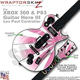 Rising Sun Pink WraptorSkinz Skin fits XBOX 360 & PS3 Guitar Hero III Les Paul Controller (GUITAR NO