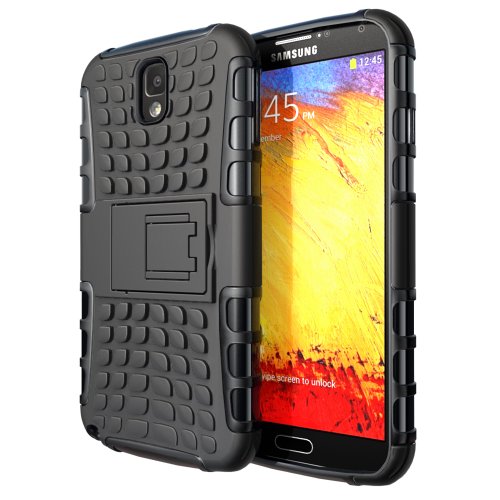 "Hyperion Samsung Galaxy Note 3 Explorer Hybrid Case / Cover (Compatible with Verizon Samsung Note 3 / At&t Samsung Galaxy Note III / Sprint Samsung Note 3 / ALL International Samsung Note 3 SM-N900 Models) **Hyperion Retail Packaging** [2 Year Warra