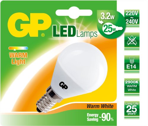 GP Lighting LED Mini Globe 3,2W/230V E-14 2900 K 250lm