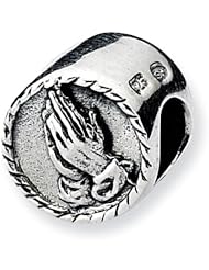 Sterling Silver Reflections Praying Hands Bead